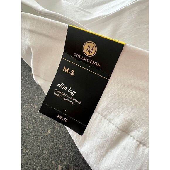 JM COLLECTION WHITE TUMMY CONTROL PANTS SIZE M-S - Picture 6 of 12